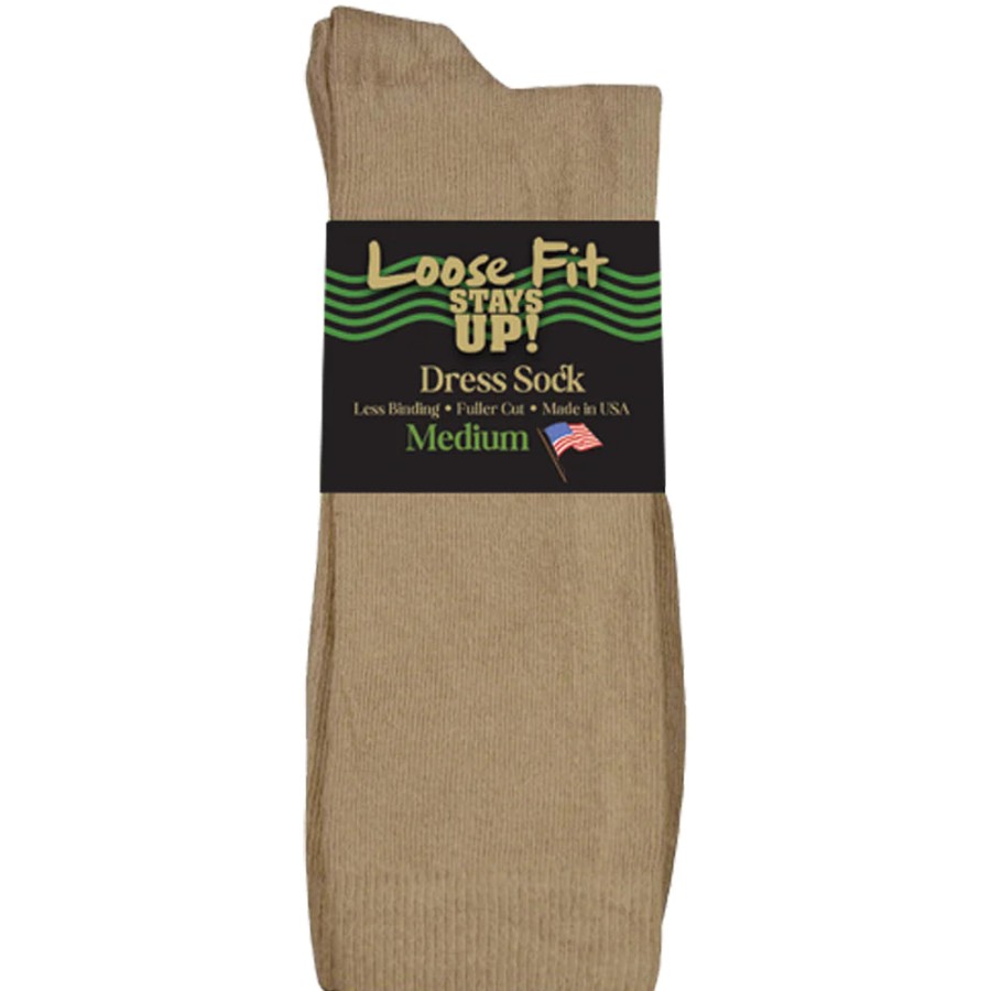 Men Extra Wide Sock Co | Extra Wide Sock Co Loose Fit Stay Ups! Dress Socks