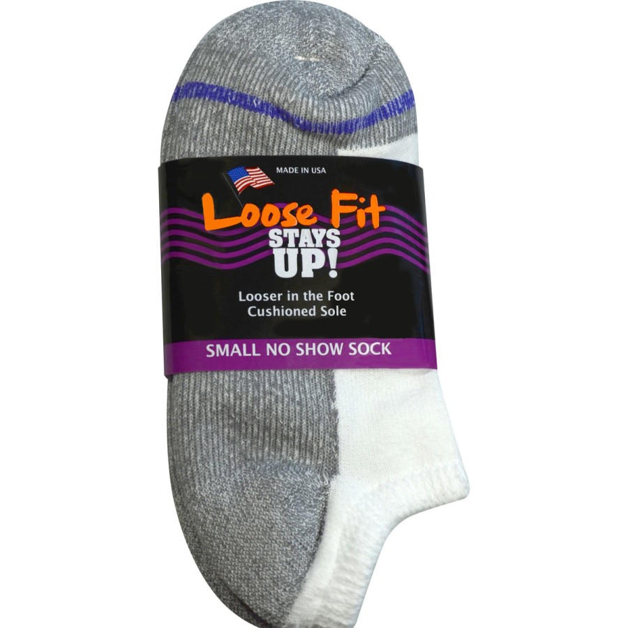 Men Extra Wide Sock Co | Extra Wide Sock Co Loose Fit No Show Socks