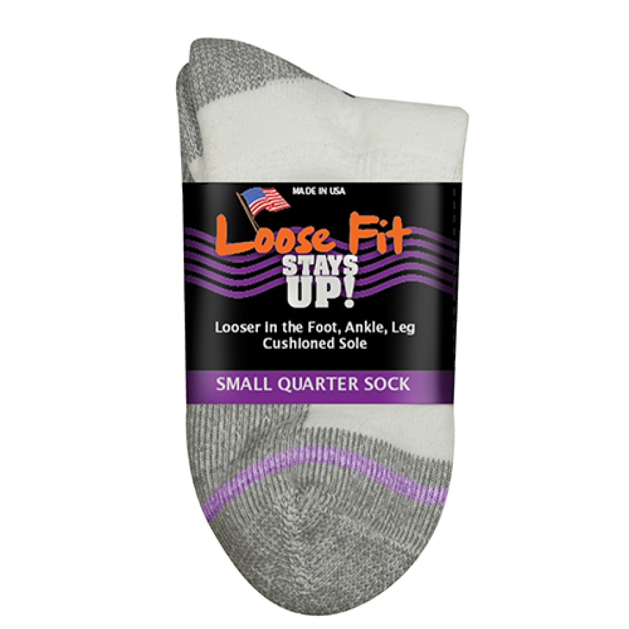 Accessories Extra Wide Sock Co | Extra Wide Sock Co Loose Fit Stay Ups! Quarter Socks