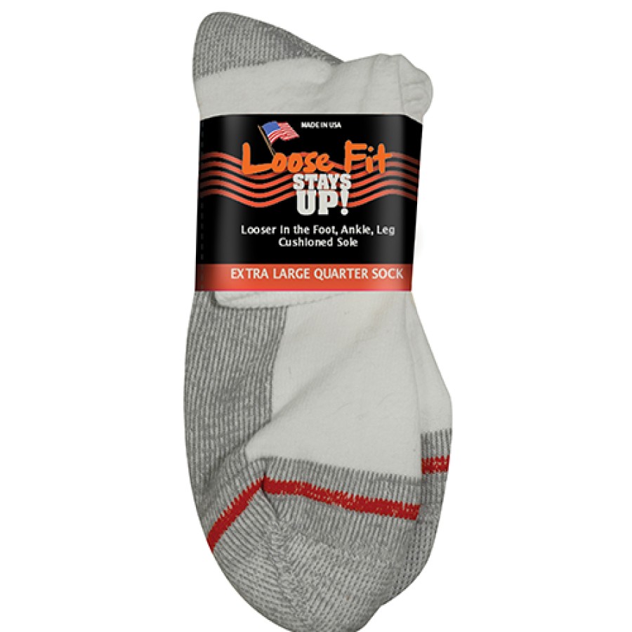 Accessories Extra Wide Sock Co | Extra Wide Sock Co Loose Fit Stay Ups! Quarter Socks